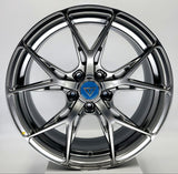 VLF WHEELS - VLF28 FlowForm Hyper Black 17x7.5