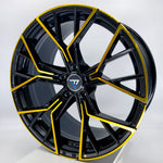 VLF Wheels - VLF13 FlowForm Gloss Back Machined Gold Face 19x8.5