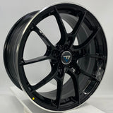 VLF Wheels - ULF09 FlowForm Black Machined Tip 17x7.5