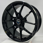 VLF Wheels - ULF09 FlowForm Black Machined Tip 17x7.5