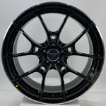 VLF Wheels - ULF09 FlowForm Black Machined Tip 17x7.5