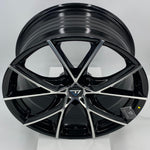 VLF Wheels - VLF52 FlowForm Black Machine Face 18x8.0